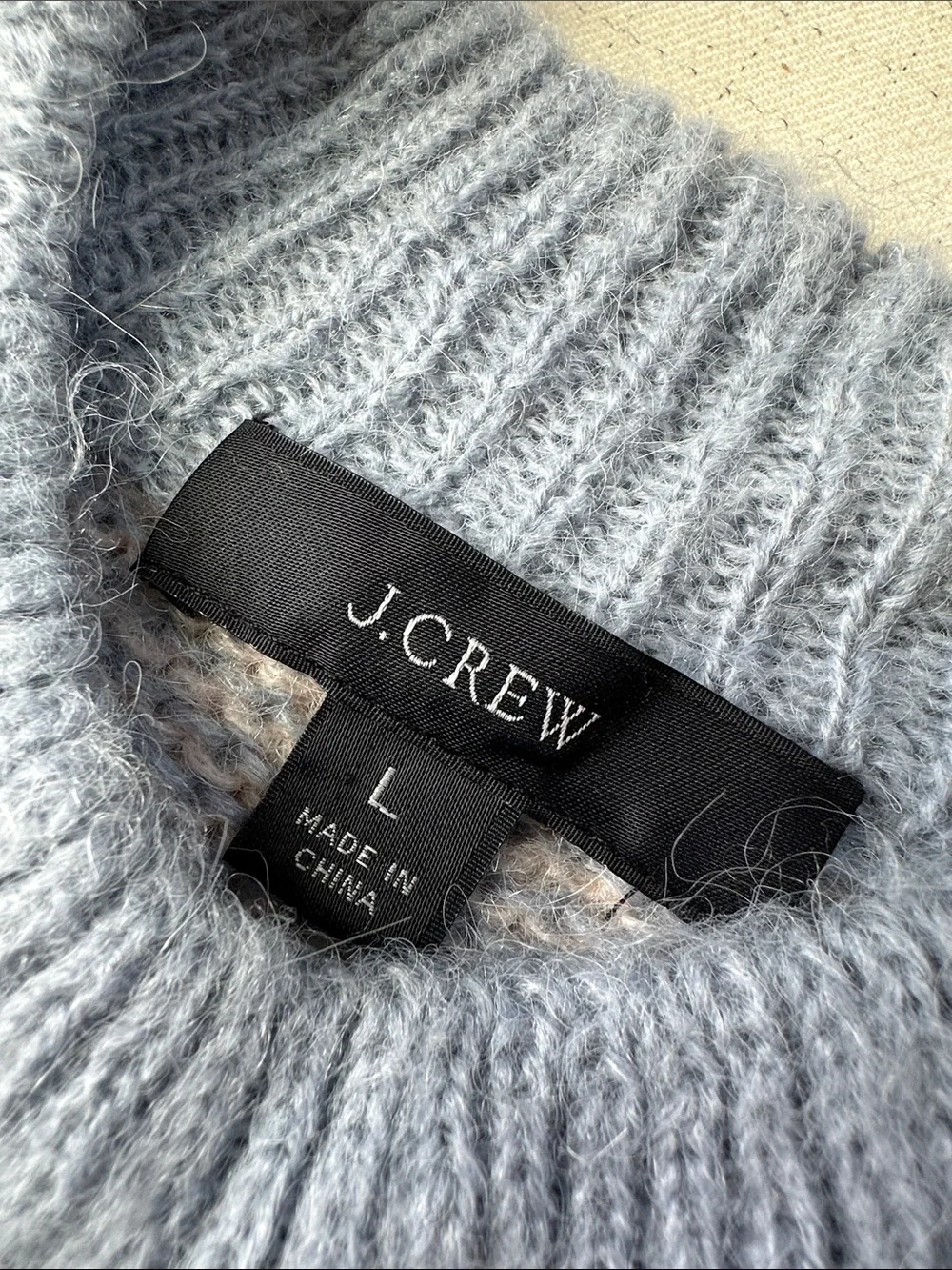 J. Crew Light Blue Nordic-Style Crewneck Sweater